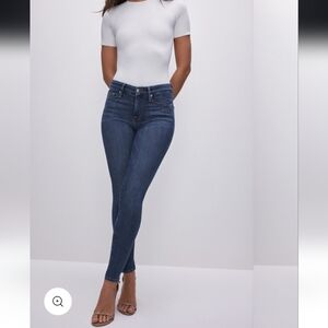 160$ Good American Dark Blue Skinny Jeans